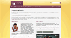 Desktop Screenshot of eyewitnessforlife.org